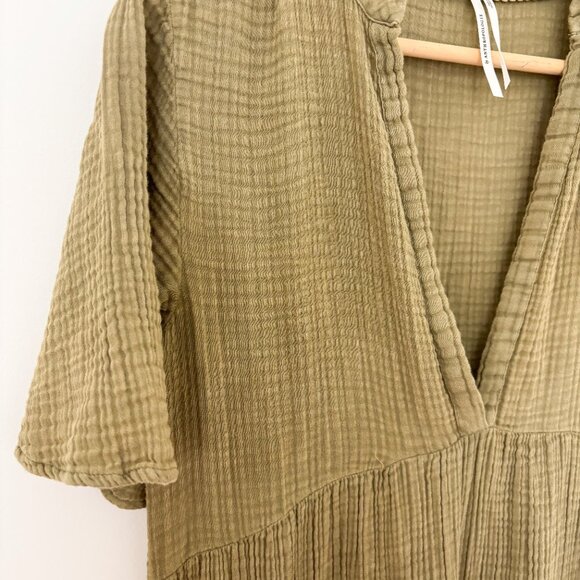 Anthropologie The Kallie Green Flowy Maxi Dress (Softened Sage) - Picture 2 of 4